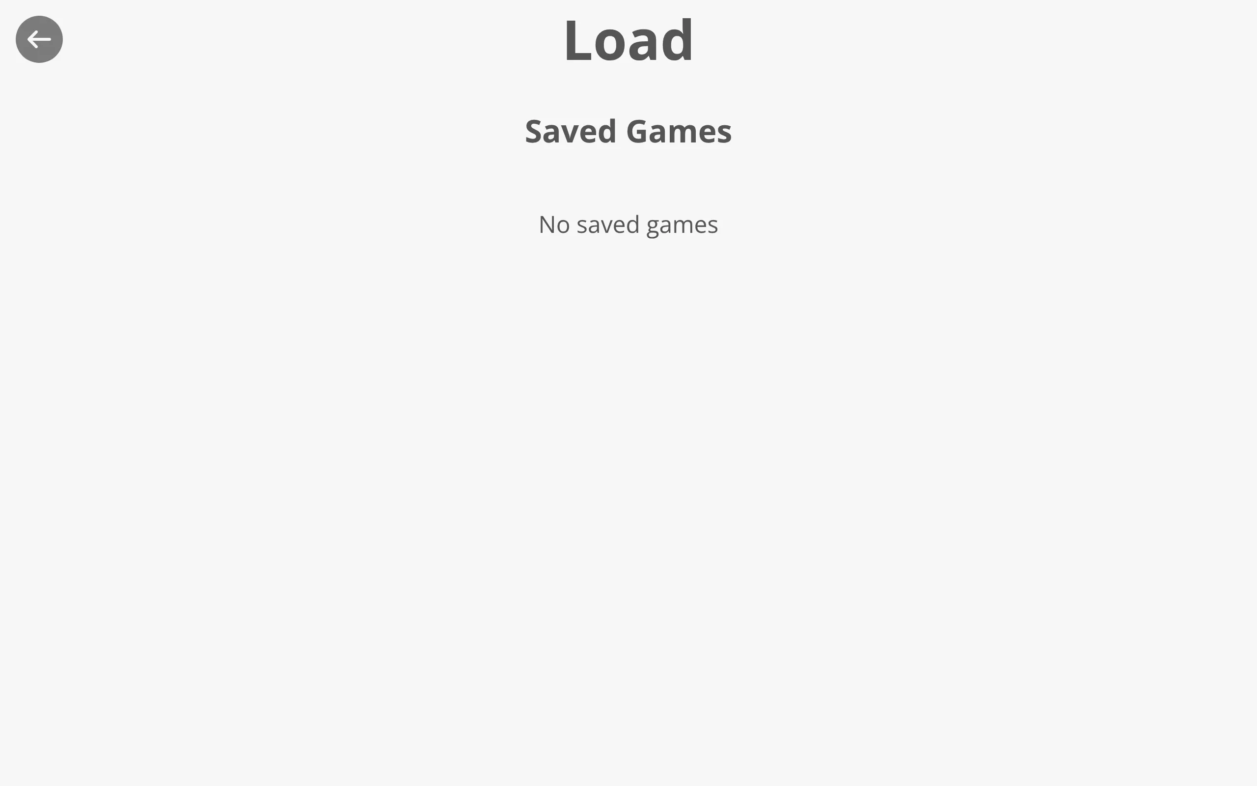 The default load screen